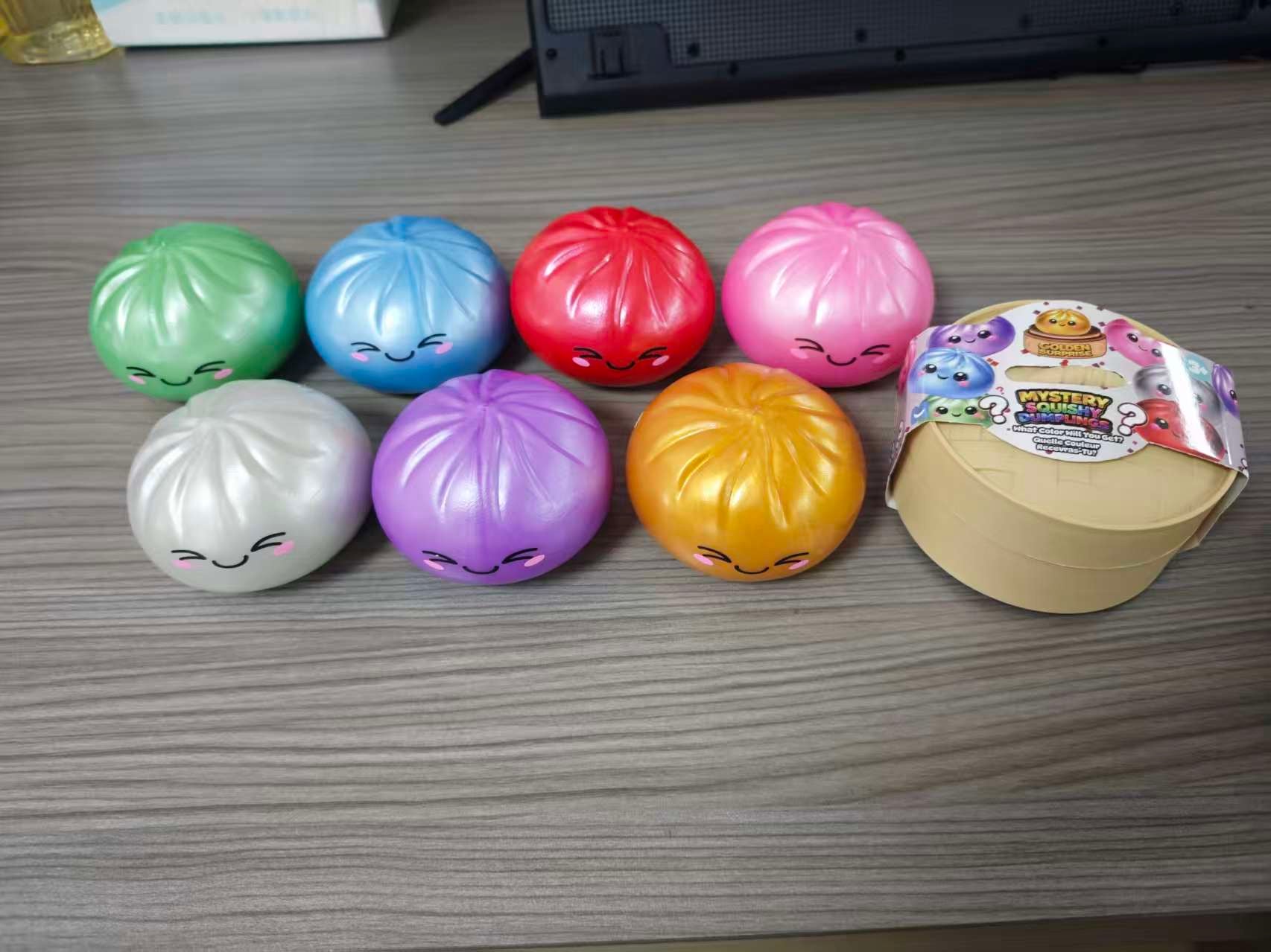4” Metalic Mystery Squishy Dumpling